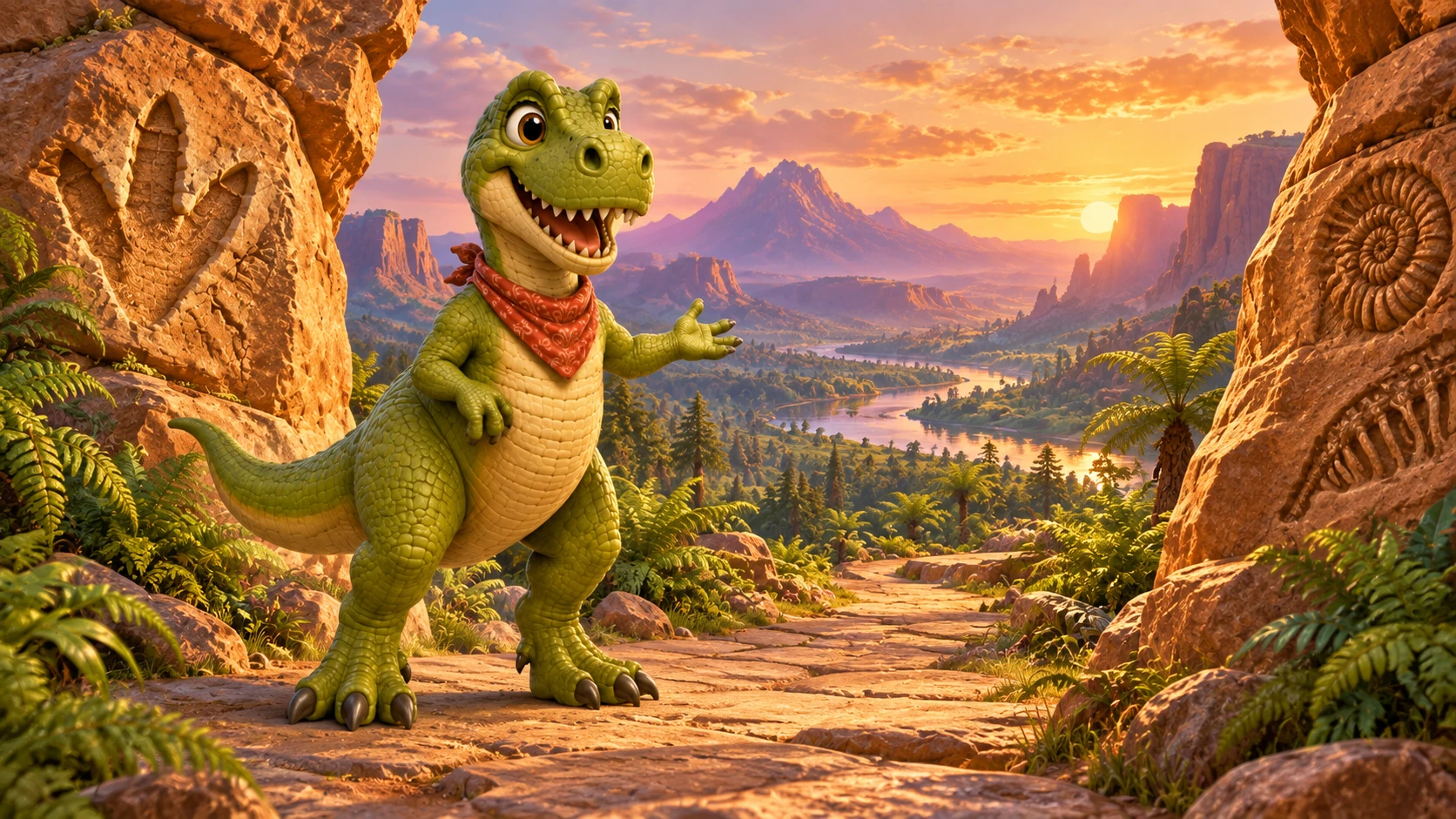 Tucker T-Rex in Dinosaur World
